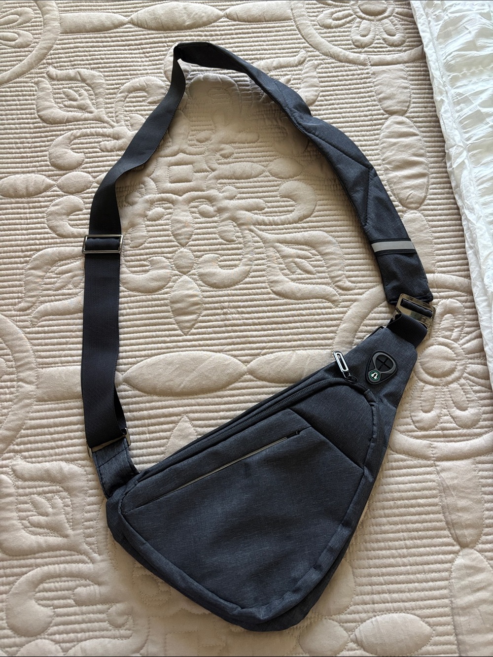 Dark Gray Sling Crossbody Bag - Minimalist Everyday Carry